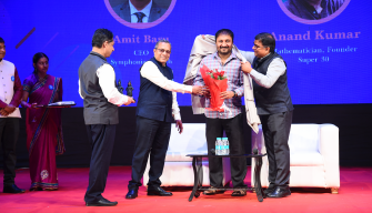 Symphonia Summit 2023 Anand Kumar on stage Symphonia